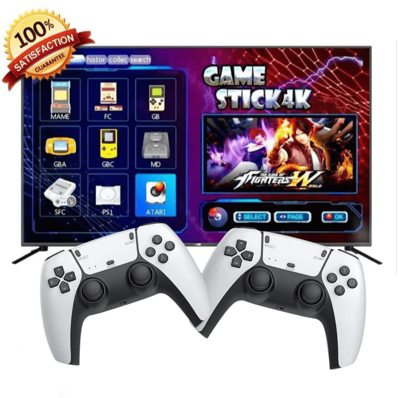 Game Stick 4K (+20 MIL JOGOS) + Game Portátil e Sistema de Celular de BRINDE