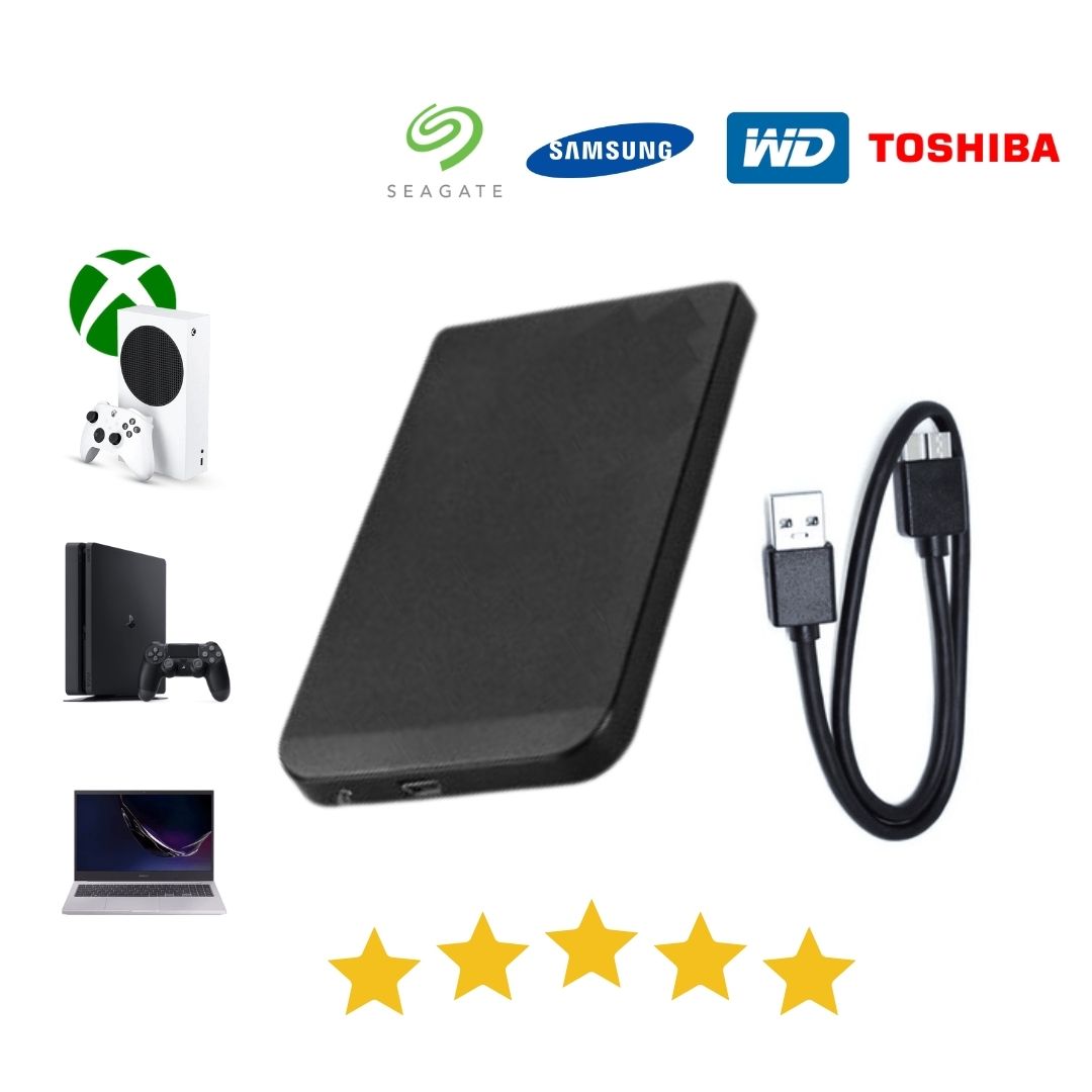 HD Externo 500GB a 1TB USB 3.0 de Playstation/Xbox/PC | Portátil +Espaço +Velocidade | ORIGINAL