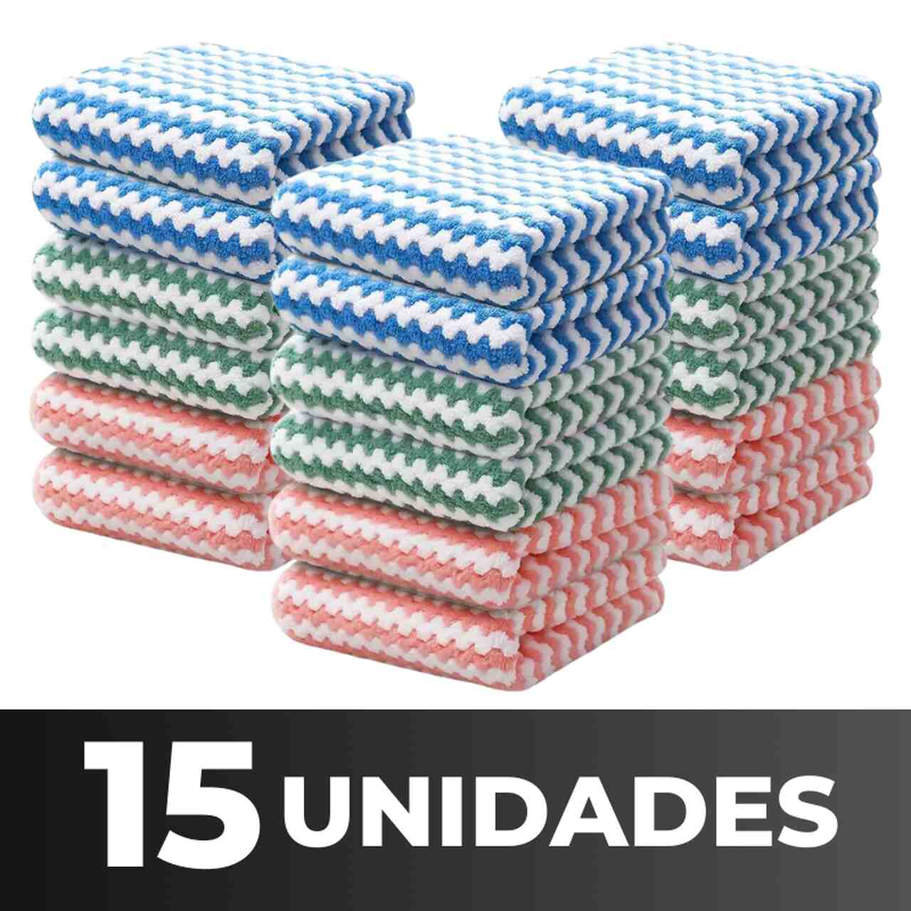 (COMPRE 5 LEVE 10) Panos Mágicos® - Microfibra Macia para Limpeza Perfeita Premium